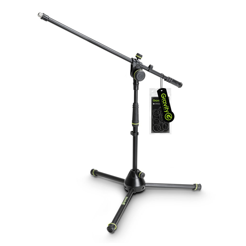 Gravity MS 4221 B Short Microphone Stand with Folding Tripod Base 2-Point Adjust