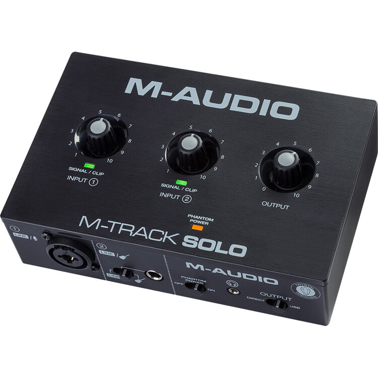 M-Track Solo M-Audio Desktop 2x2 USB Audio Interface