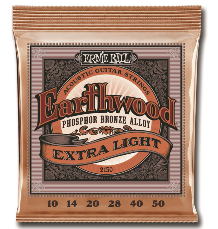 Ernie Ball Earthwood Extra Light Phosphor Bronze 10-50