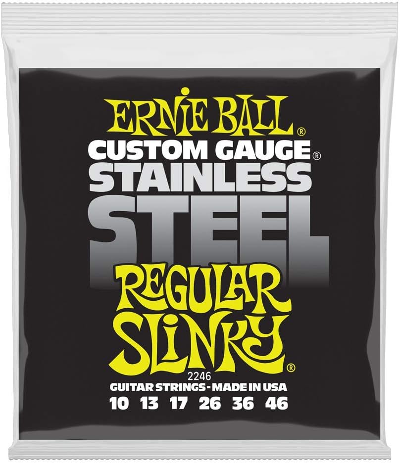 Ernie Ball Regular Slinky Stainless Steel Wound Electric Guitar Strings