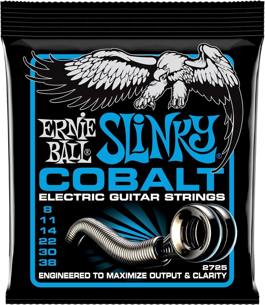 Ernie Ball P02725 Cobalt Extra Slinky Set.008 - .038