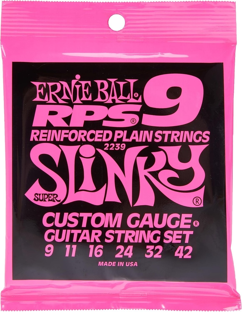 Ernie Ball Super Slinky RPS Nickel Wound Electric Guitar Strings - 9-42 Gauge