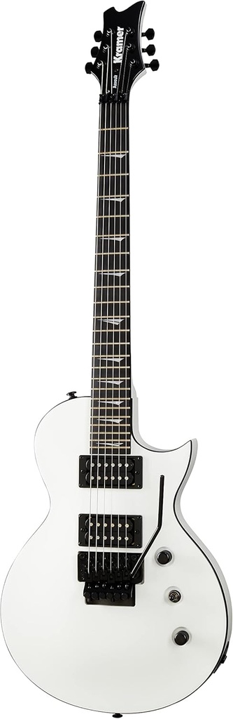 Kramer Assault 220 Floyd Rose, Alpine White with Black Bind