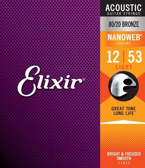 Elixir ACOUSTIC 80/20 BRONZE NANOWEB LIGHT