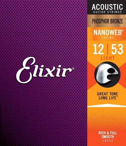 Elixir ACOUSTIC PHOSPHOR BRONZE NANOWEB MEDIUM