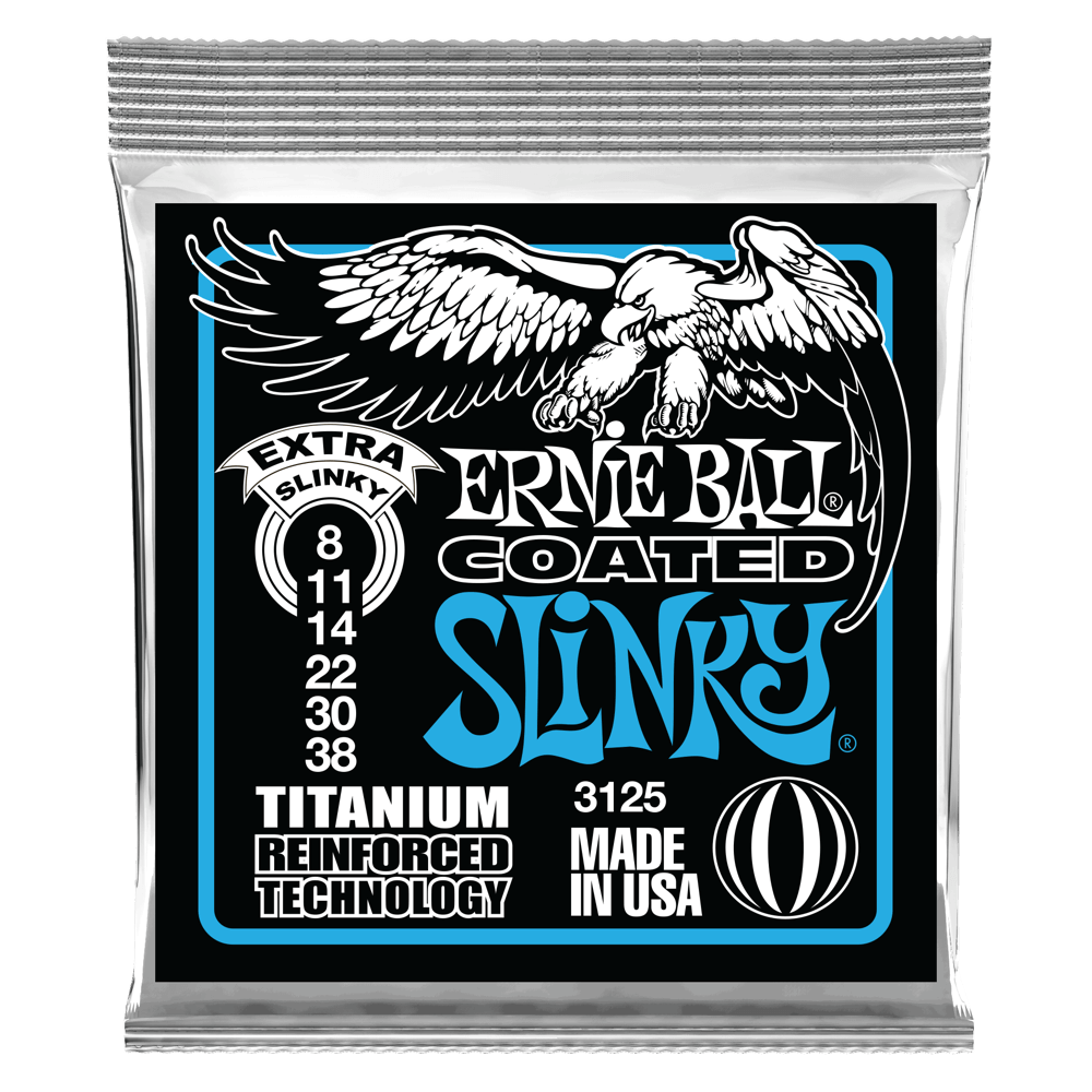 Ernie Ball COATED TITANIUM RPS EXTRA SLINKY