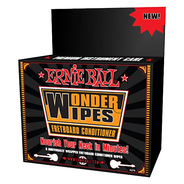 Ernie Ball WONDER WIPES FRETBOARD CONDITIONER-6 PACK