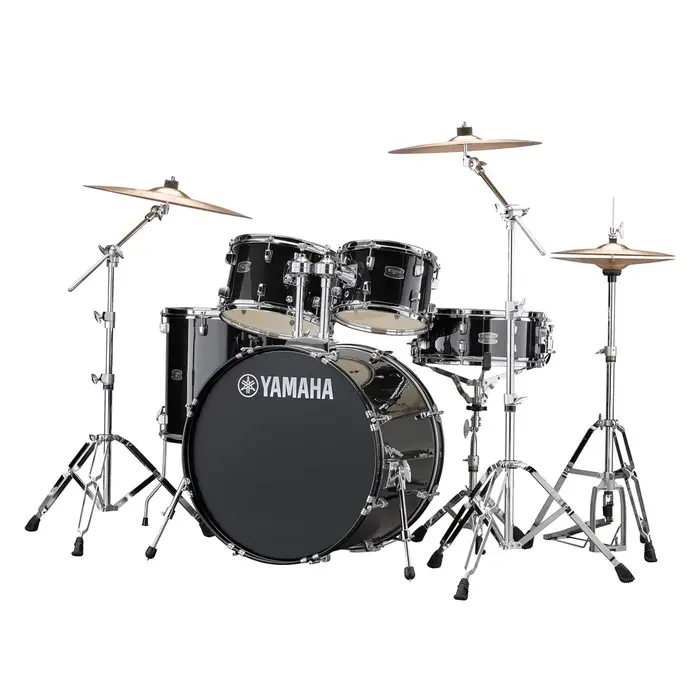 RDP2F5 BLACK GLITTER + HWRD YAMAHA DRUM SET + HARDWARE