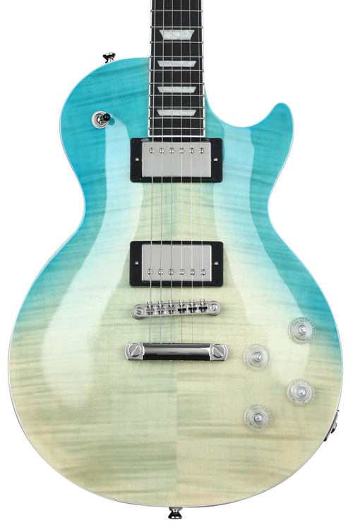 Epiphone LES PAUL MODERN FIGURED-CARIBBEAN BLUE FADE