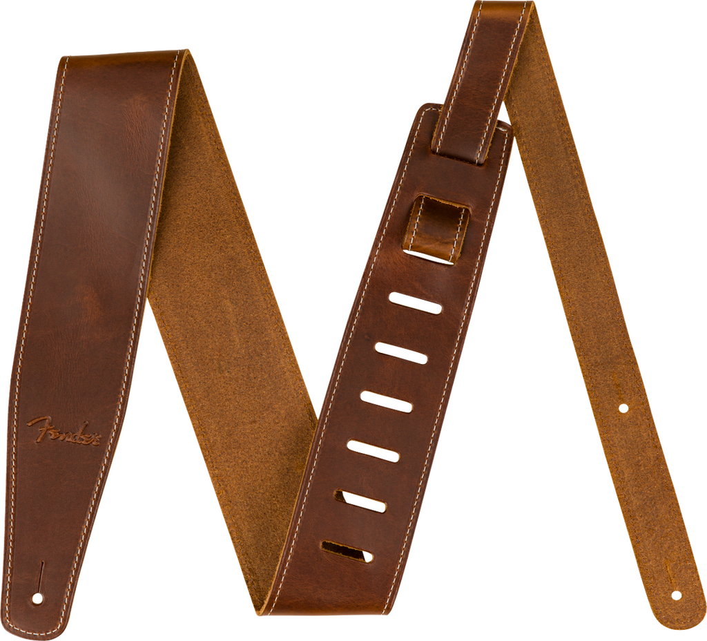 Fender Broken-In Leather Guitar Strap - Tan