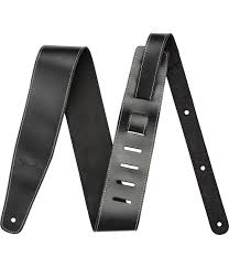 Fender Broken-In Leather Guitar Strap - Black