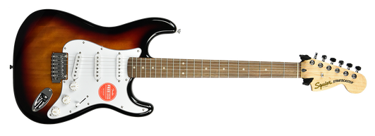 fender Squire Affinity Series Stratocaster Laurel Fingerboard White Pickguard 3Color Sunburst