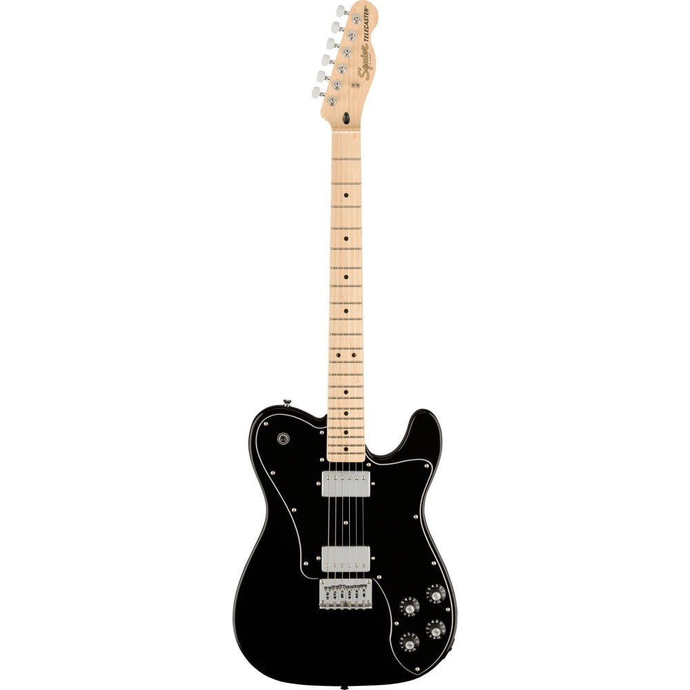 fender Squire Affinity Series Telecaster Deluxe Maple Fingerboard Black Pickguard Black