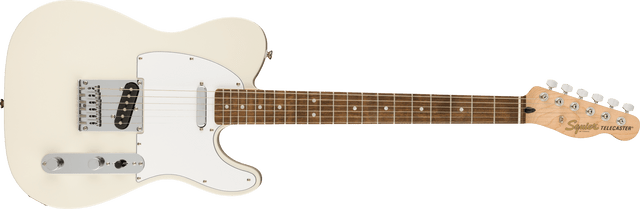 fender Squire Affinity Series Telecaster Laurel Fingerboard White Pickguard Olympic White