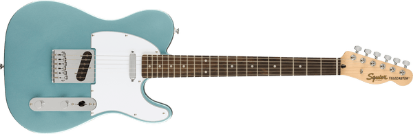 fender Squire FSR Affinity Series Telecaster Laurel Fingerboard White Pickguard Ice Blue Metallic