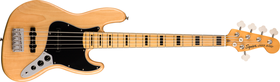 fender Squire Classic Vibe 70s Jazz Bass V Maple Fingerboard Natural