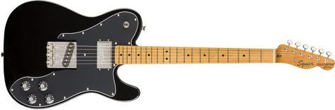 fender Squire Classic Vibe 70s Telecaster Custom Maple Fingerboard Black