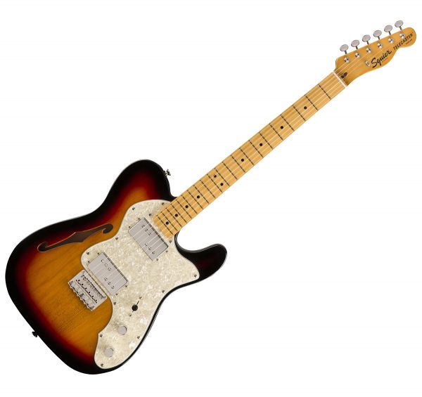 fender Squire Classic Vibe 70s Telecaster Thinline Maple Fingerboard 3Color Sunburst