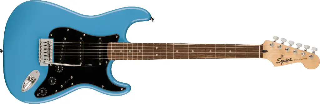 fender Squire Squier Sonic Stratocaster Laurel Fingerboard Black Pickguard California Blue