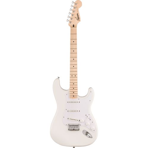 fender Squire Squier Sonic Stratocaster HT Maple Fingerboard White Pickguard White