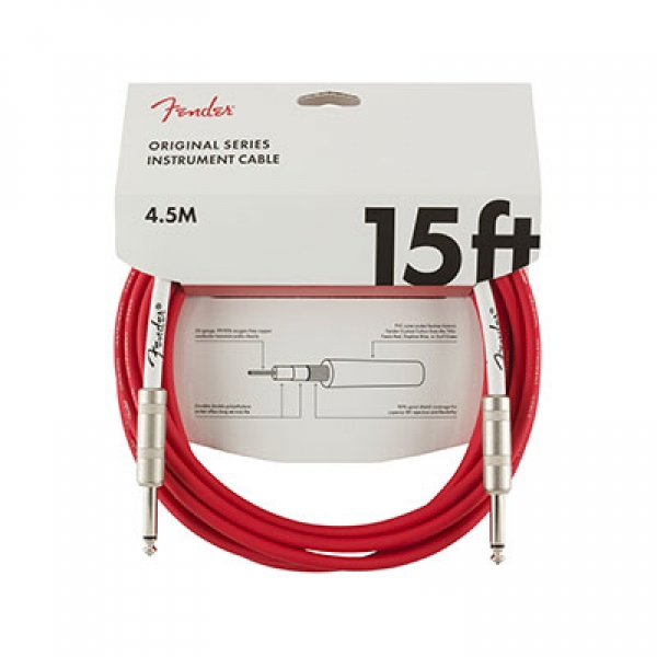 Fender Original Series Instrument Cable 15 Fiesta Red