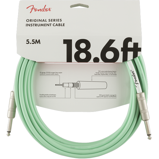 Fender Original Series Instrument Cable 18.6 Surf Green