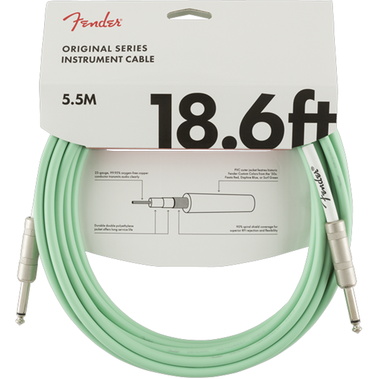 Fender Original Series Instrument Cable 186 Surf Green