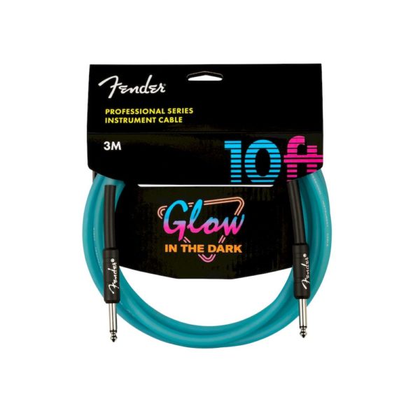 Fender Professional Series Glow in the Dark Cable Blue 10