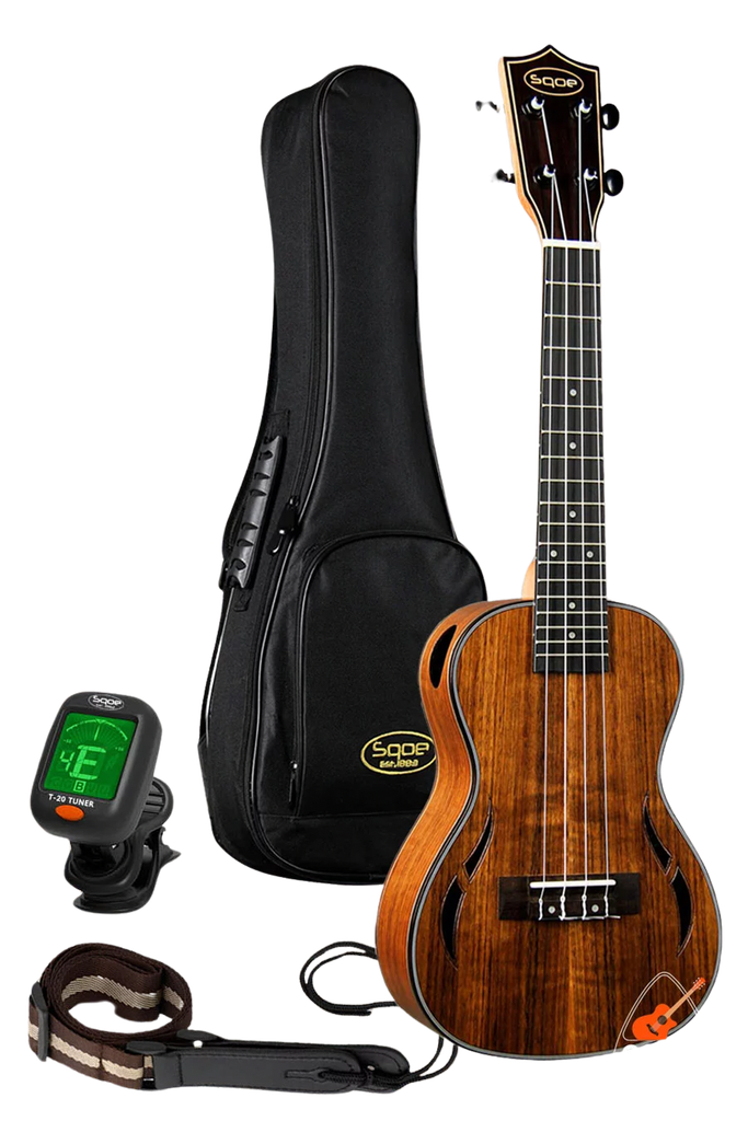 SQOE UKULELE CONCERT SIZE 24 PACKAGE  