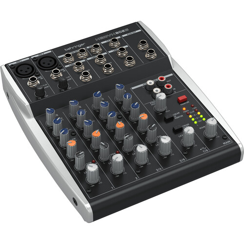 Behringer XENYX 802S Premium Analog 8-Input Mixer with USB Streaming 
