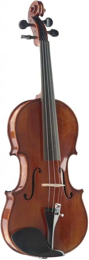 Stagg VN-4/4 HG Flamed Maple Violin with Deluxe Soft Case, Bow, and Rosin Included