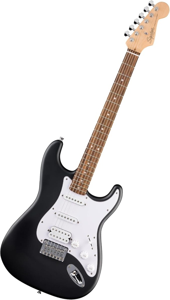 Fender Squier Debut Series Stratocaster HT HSS Electric Guitar, Black