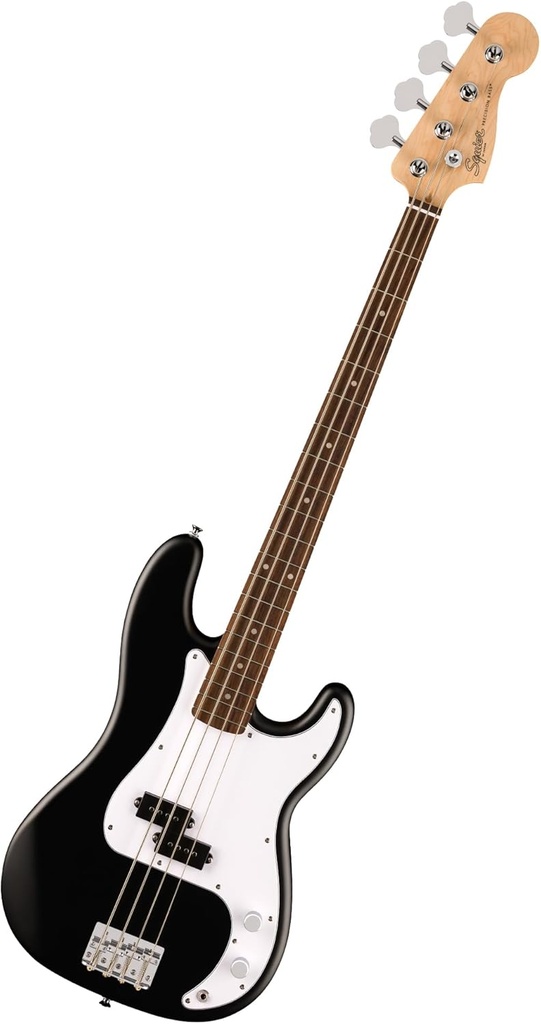 Fender Squier Debut Series Precision Bass Guitar, Beginner Guitar, Black with Matte Finish