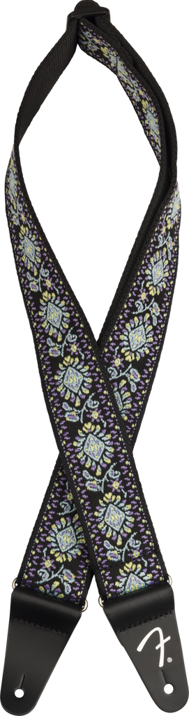 Fender Pasadena Woven Guitar Strap, Blue Lotus, 2" 