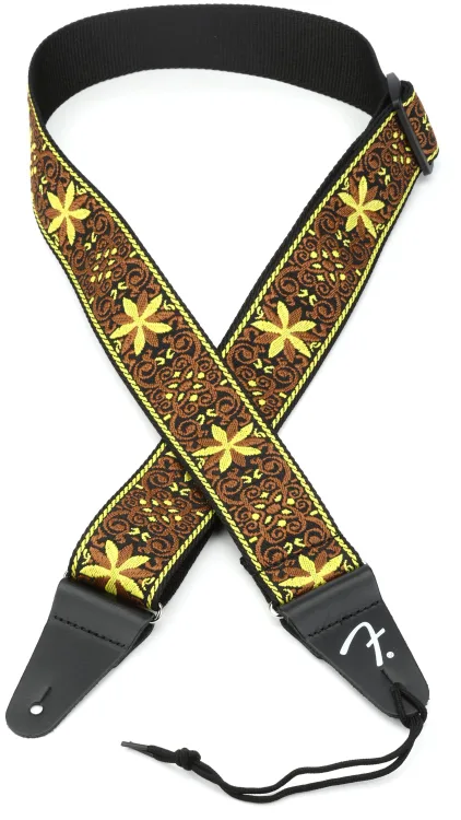 Fender Pasadena Woven Guitar Strap - Yellow Wallflower 
