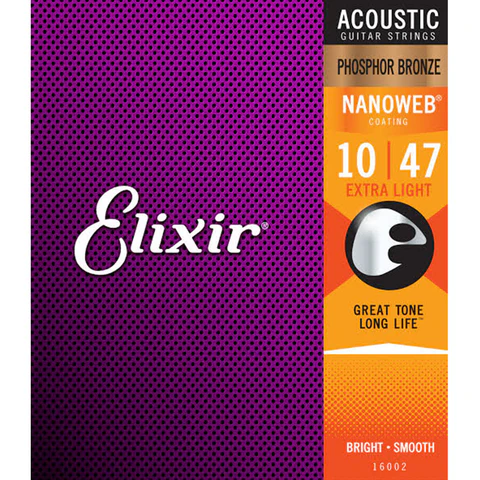 Elixir ACOUSTIC PHOSPHOR BRONZE NANOWEB EXTRA LIGHT