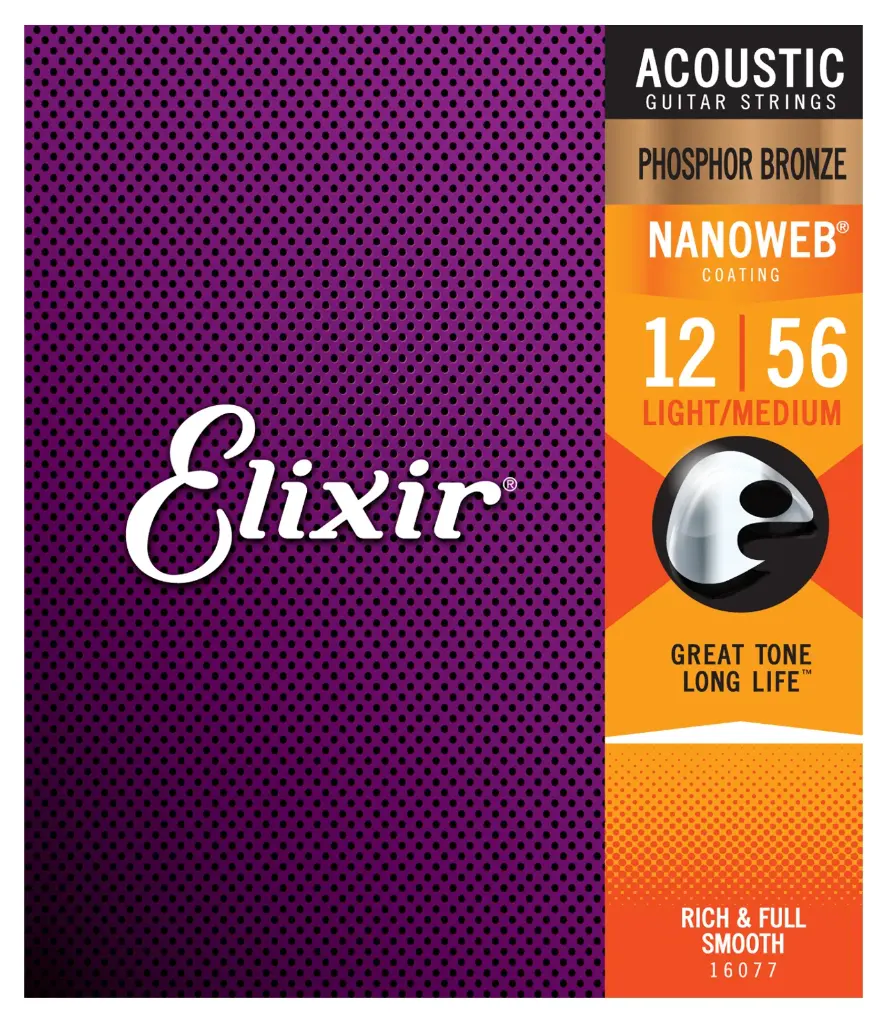 Elixir ACOUSTIC PHOSPHOR BRONZE NANOWEB LIGHT