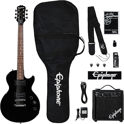 Epiphone LES PAUL PLAYER package EBONY