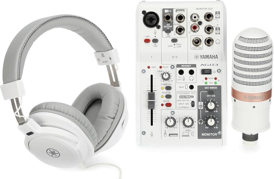 AG03MK2 W LSPK YAMAHA MIXING CONSOLE WHITE PACK