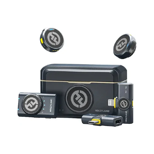 Hollyland ICS-2700 Lark M2 Duo Wireless Combo Microphone System (Black)