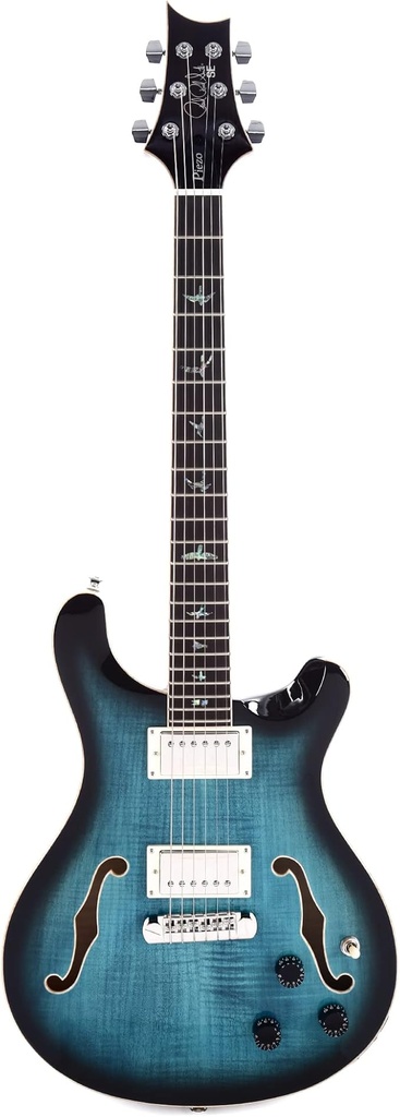 PRS H2ECBDC Paul Reed Smith 6 String SE Hollowbody II, Faded Blue Burst