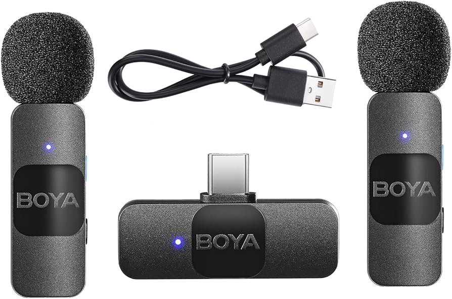BOYA 2.4G wireless mic kit for TYPE C device ( BY-V20  )