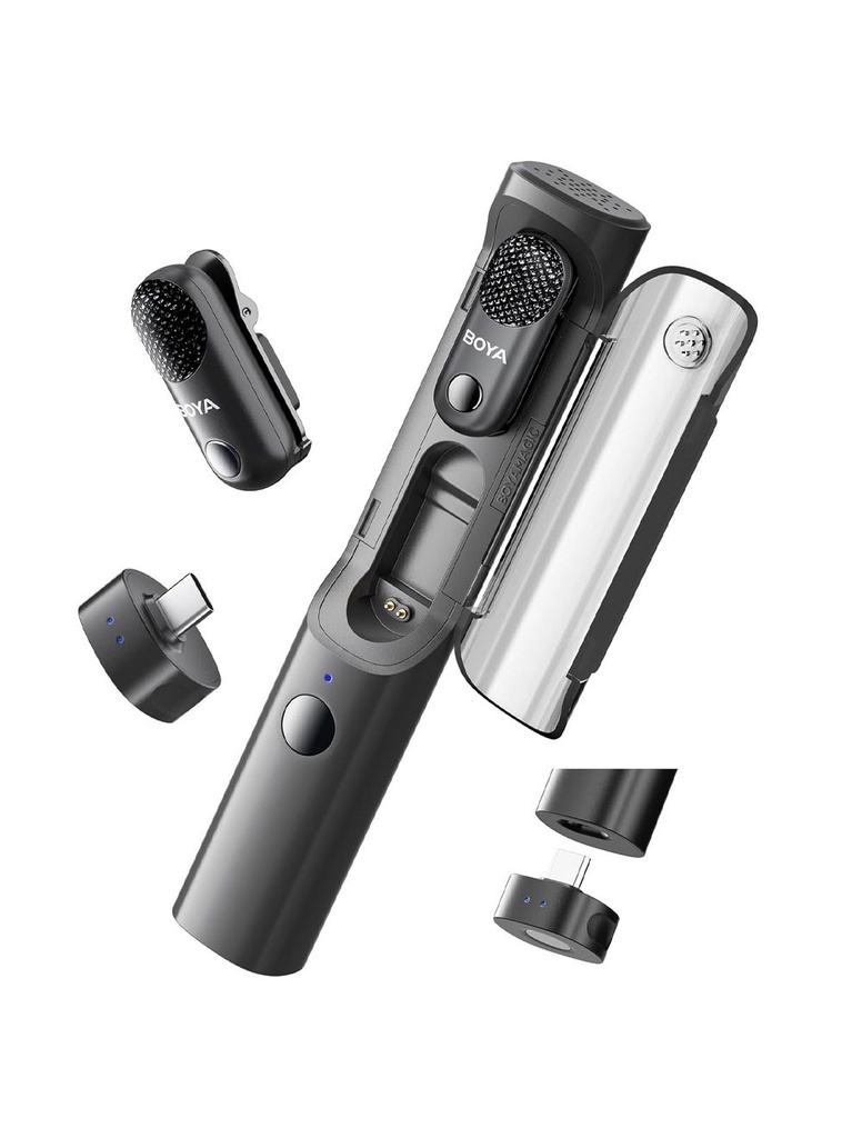 BOYA Magic-5  Mic kit 24 Bit (1to2) type C + Charging Case 