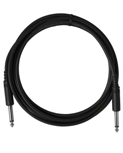 Mogami PP-1000 2P 1/4" -1/4" Audio Cable, 3.0m, Black