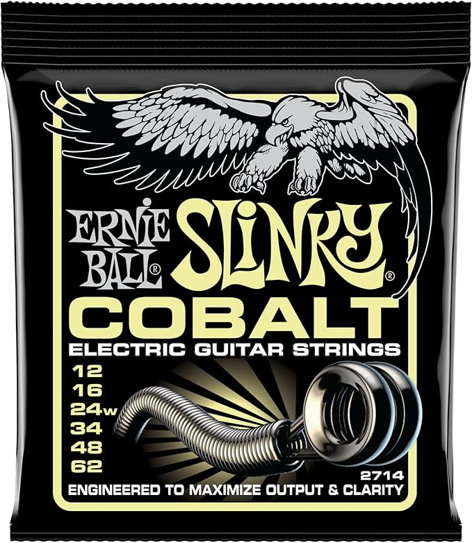 Ernie Ball Mammoth Slinky Cobalt Electric Guitar Strings 12-62 Gauge