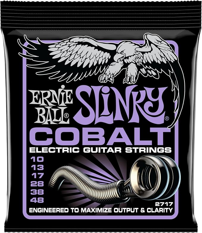 Ernie Ball Ultra Slinky Cobalt Electric Guitar Strings 10-48 Gauge 