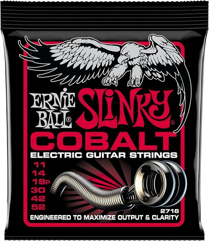 Ernie Ball Burly Slinky Cobalt Electric Guitar Strings 11-52 Gauge P02716