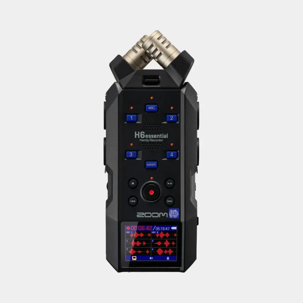 Zoom H6essential
6-Track 32-Bit Float Handy Recorder with Interchangeable
Capsules