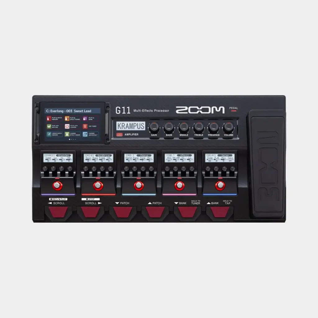Zoom G11
Professional Guitar Multi-Effects Processor with 5"
Touchscreen
