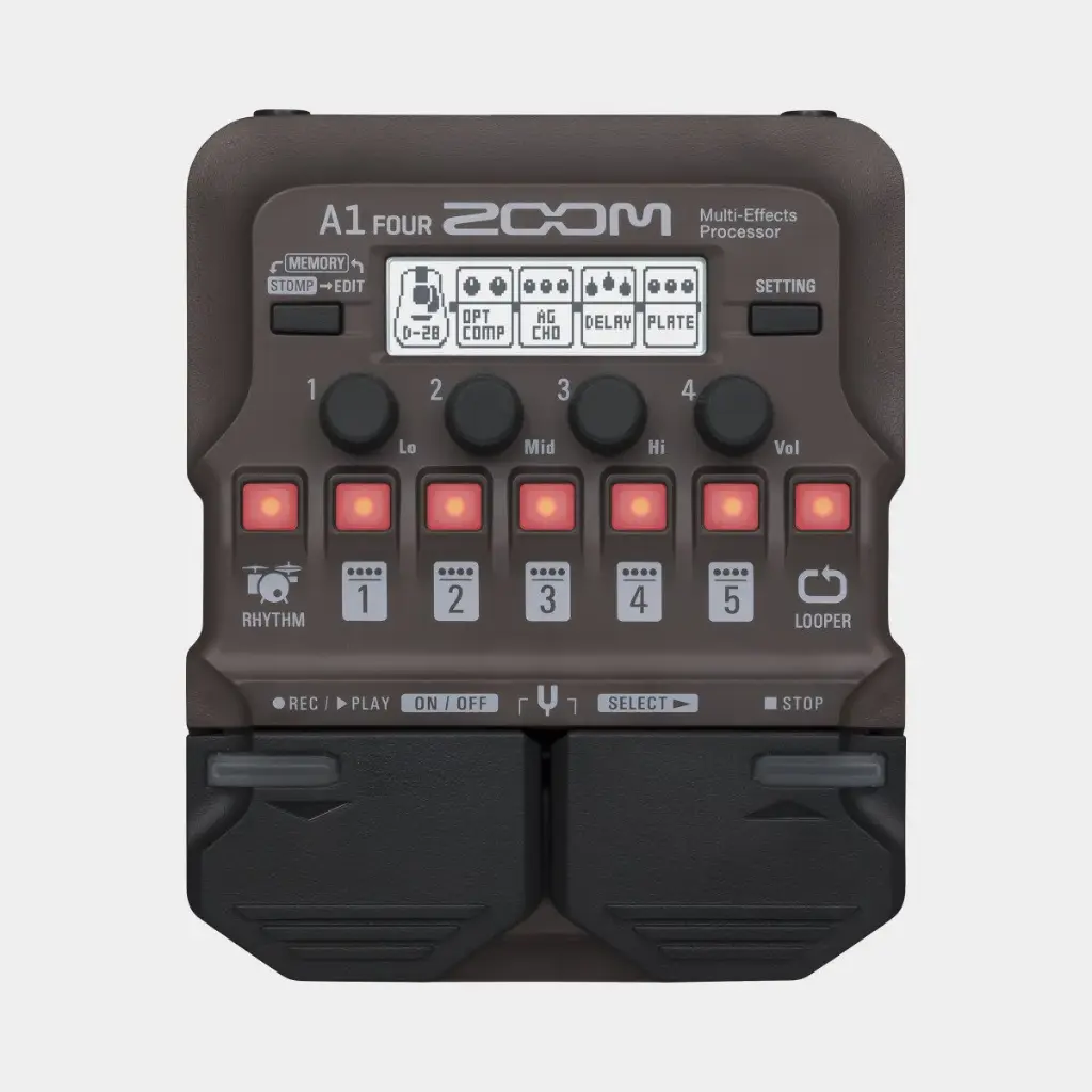 Zoom A1 Four
Acoustic Multi-Effects Processor for Guitar, Sax, Violin &
More